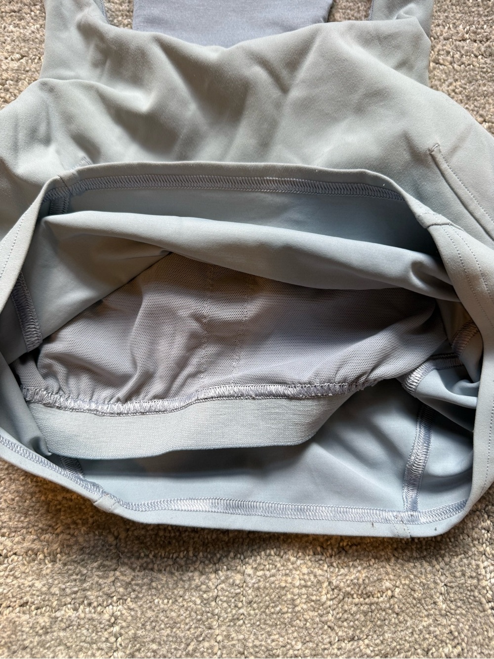 Light Grey Racerback Cropped Tank - Picture 4 of 4